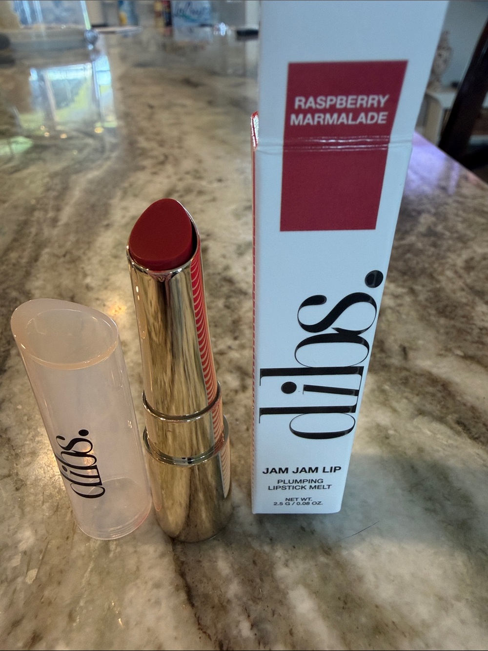 Dibs Jam Jam Lip Plumping Lipstick Melt color Raspberry Marmalade